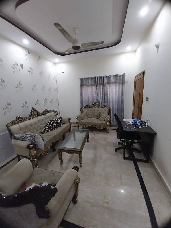 2-Bedroom 8 Marla Lower Portion T. V. L/D Kitchen for Rent in R3 Block, Johar Town, Lahore 0