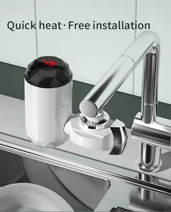 Instant Hot Water Tap Electric Geyser for Bathroom or Kitchen 2