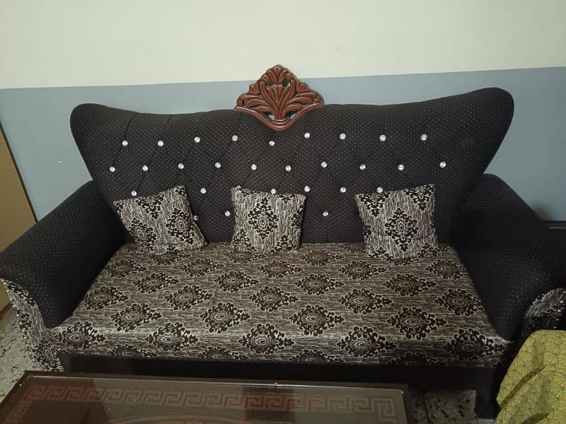 Sofa set 5 sitter 2 tapai 1 tebal 2