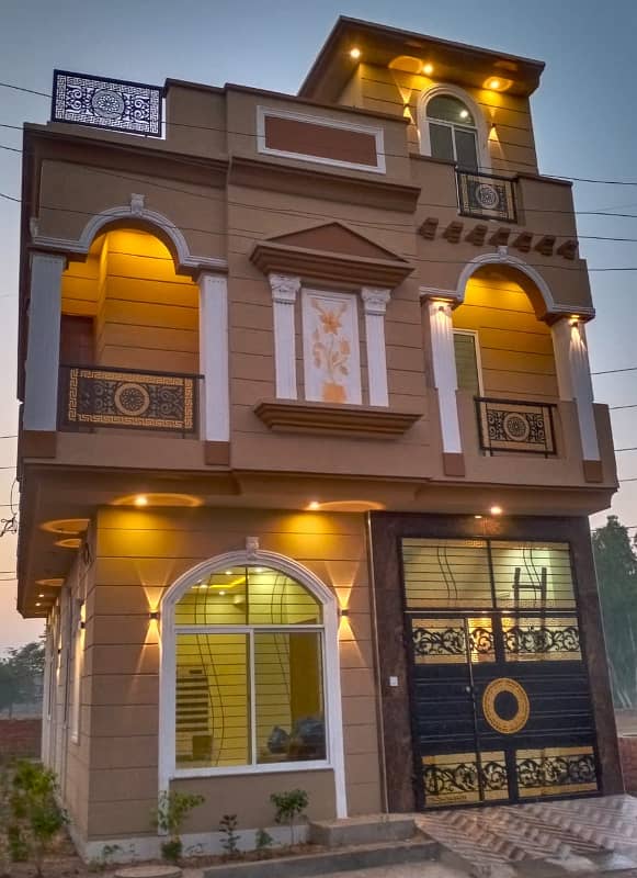 3.75 Marla brand new corner house for sale, Sajid garden C block Lahore medical housing scheme phase 2 main canal road Lahore 19