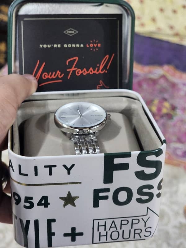 FOSSIL WATCH SILVER EDITION 1