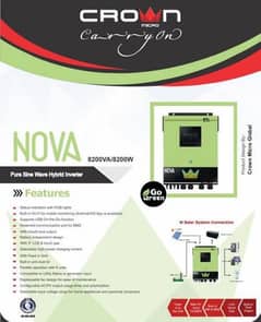 crown nova 8.2kw hybrid inverter