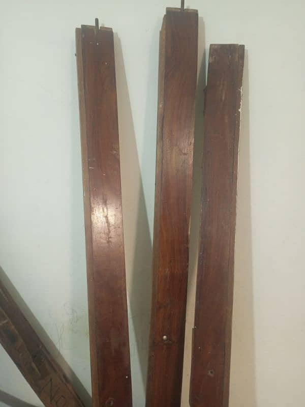 2 single pure wooden vintage beds for sale 4