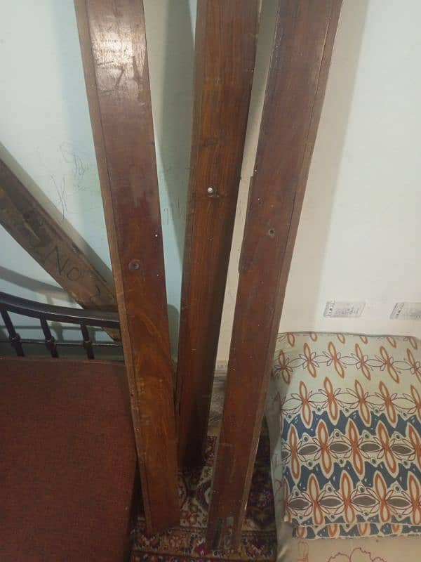 2 single pure wooden vintage beds for sale 7