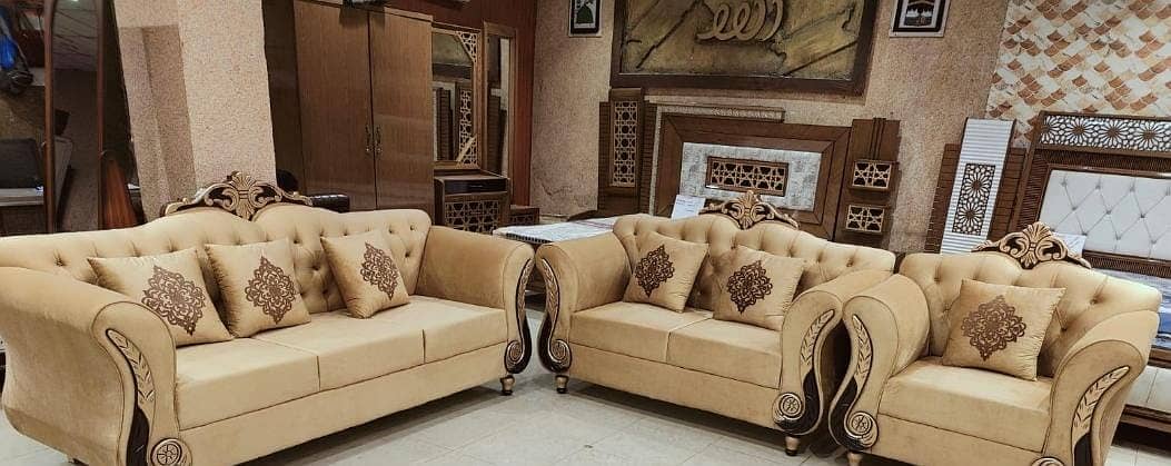 6 Seater Sofa set / Poshish sofa set / Sofa set /Living room sofa set 6