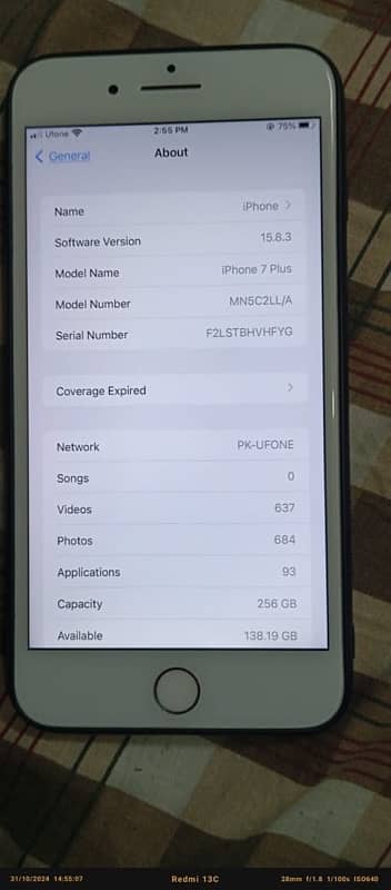 iphone 7 plus 256gb 0