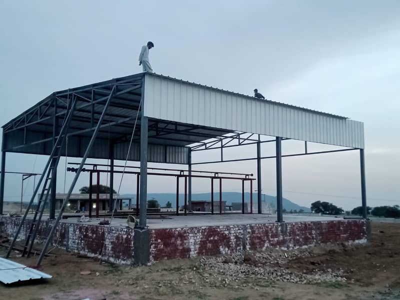 Industrial factory shed Dairy farm warehouse sheds steel 6