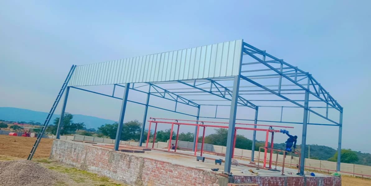 Industrial factory shed Dairy farm warehouse sheds steel 8