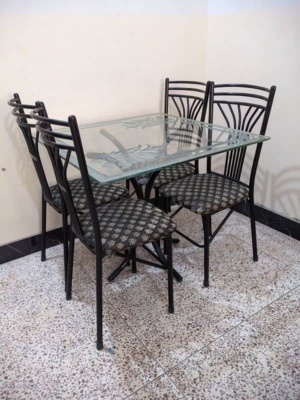 4 Seater Iron Dining Table / Dining Table / Iron Dining Table For Sale 2