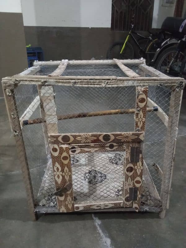 Parrot Cages for sale iron and wooden urgent sale 14