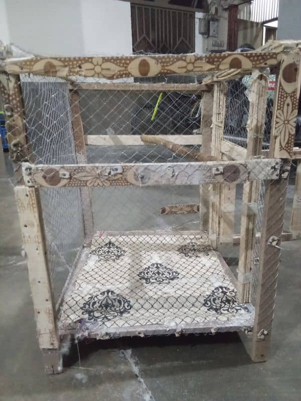 Parrot Cages for sale iron and wooden urgent sale 16