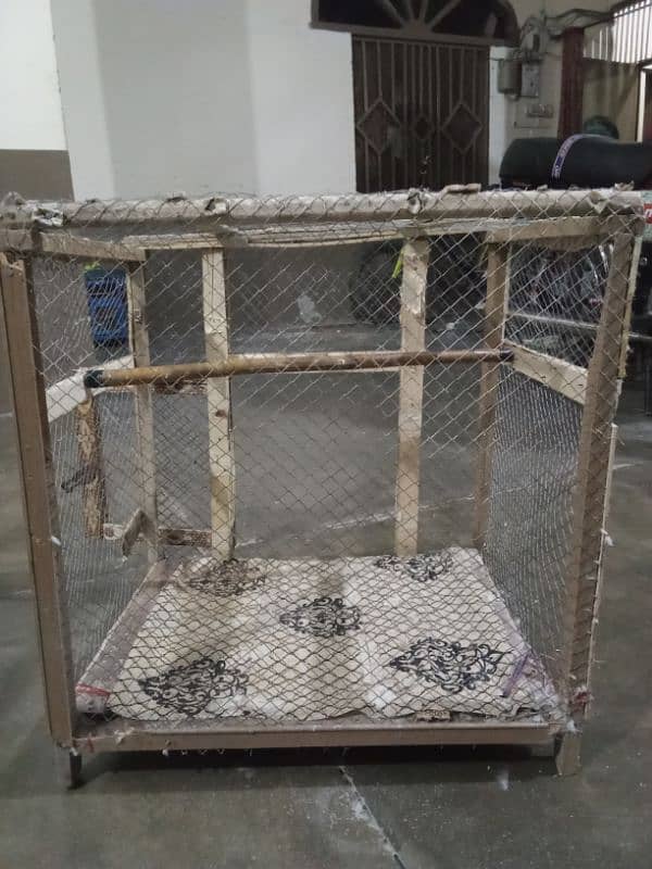 Parrot Cages for sale iron and wooden urgent sale 17