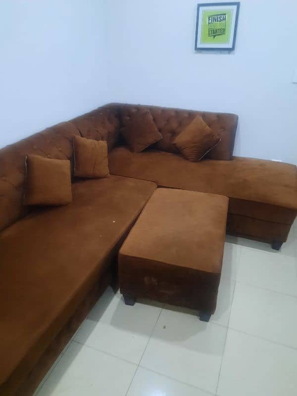 6 Seater L Shaped New like Used 10/10 condition in Bahria Phase 7 Rwlp 1