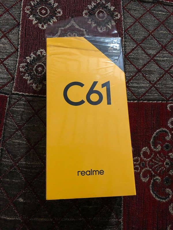 Realme C61 just open Box total warranty 2 years 6