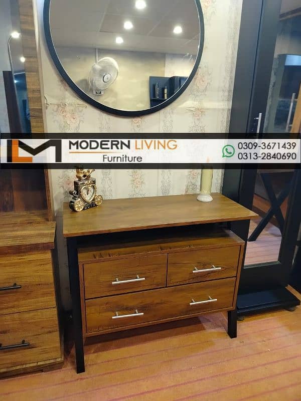 Modern Dressing Tables round mirror best quality 14