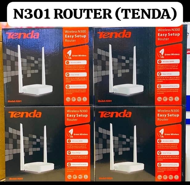 TENDA ROUTER, DOUBLE ANTENNA AND TRIPLE ANTENNA 0