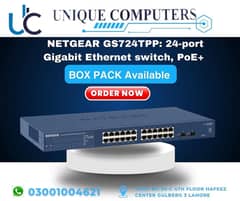 NETGEAR GS724TPP: 24-port Gigabit Ethernet switch, PoE+