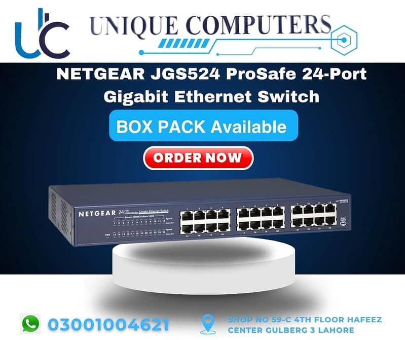 NETGEAR JGS524 ProSafe 24-Port Gigabit Ethernet Switch 0