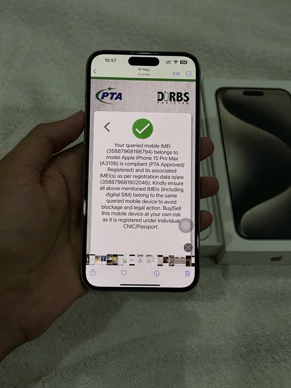 iPhone 15 Pro Mak PTA Approved 6