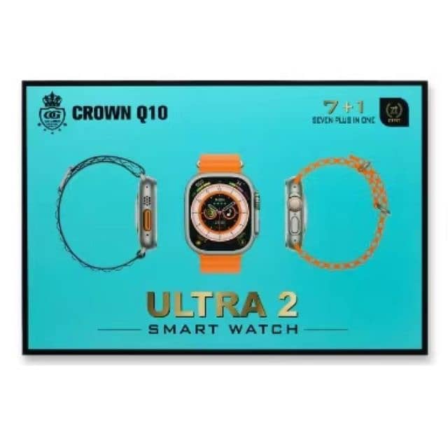 Crown Q10 7+1Ultra 2 smartwatch || ultra watch for men - touch watch f 0