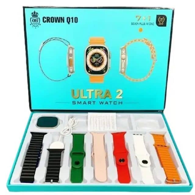 Crown Q10 7+1Ultra 2 smartwatch || ultra watch for men - touch watch f 6