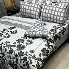 6 pcs Cotton Salonica printed Razai Set (03145156658)