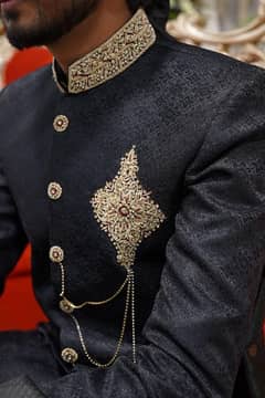 black sherwani