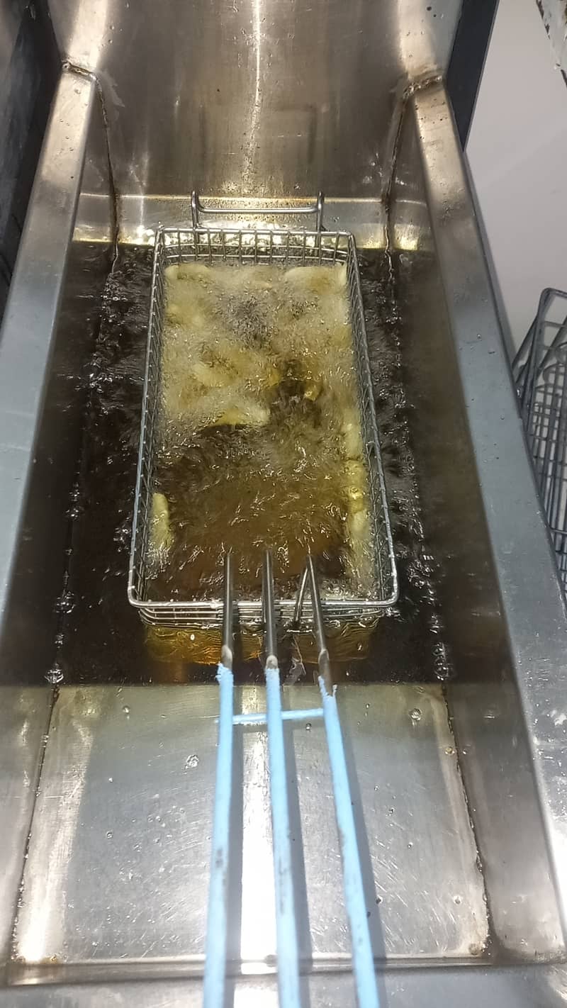 Fryer + hot plate 1