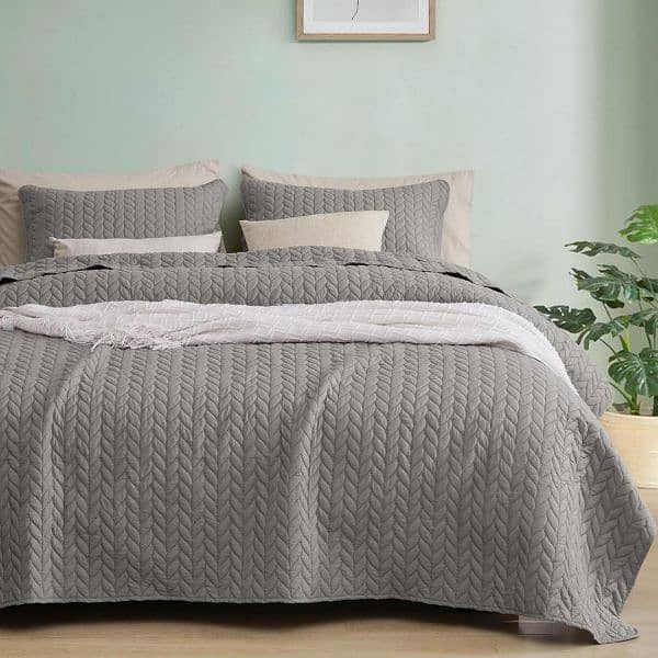 3 pcs Mix Cotton Quilted Bedspread (03145156658) 1