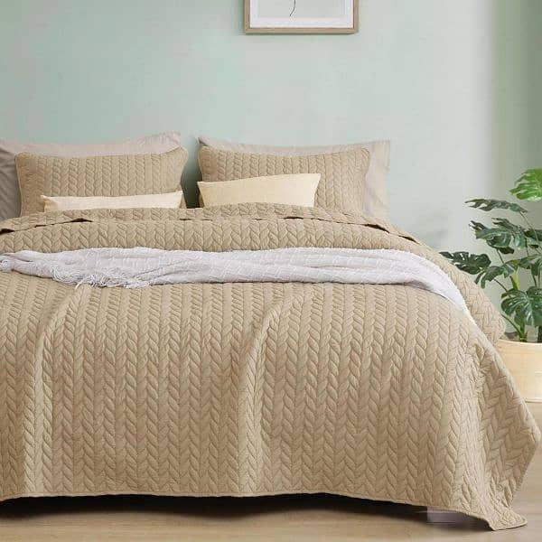 3 pcs Mix Cotton Quilted Bedspread (03145156658) 2