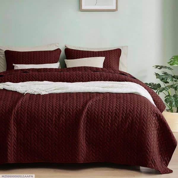 3 pcs Mix Cotton Quilted Bedspread (03145156658) 3