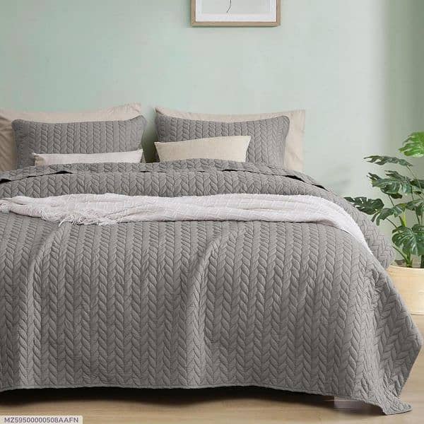 3 pcs Mix Cotton Quilted Bedspread (03145156658) 5