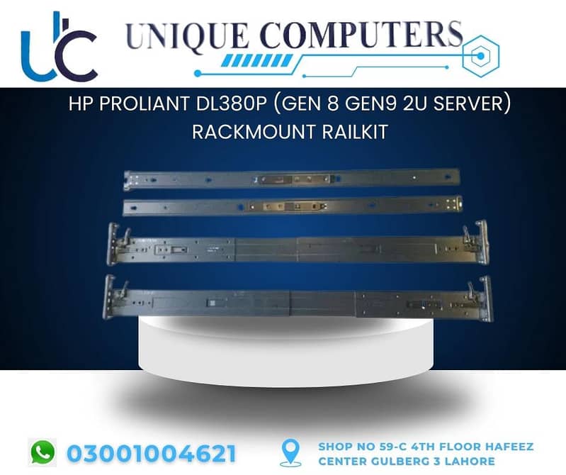 HP PROLIANT DL380P (GEN 8 GEN9 2U SERVER) RACKMOUNT RAILKIT 0