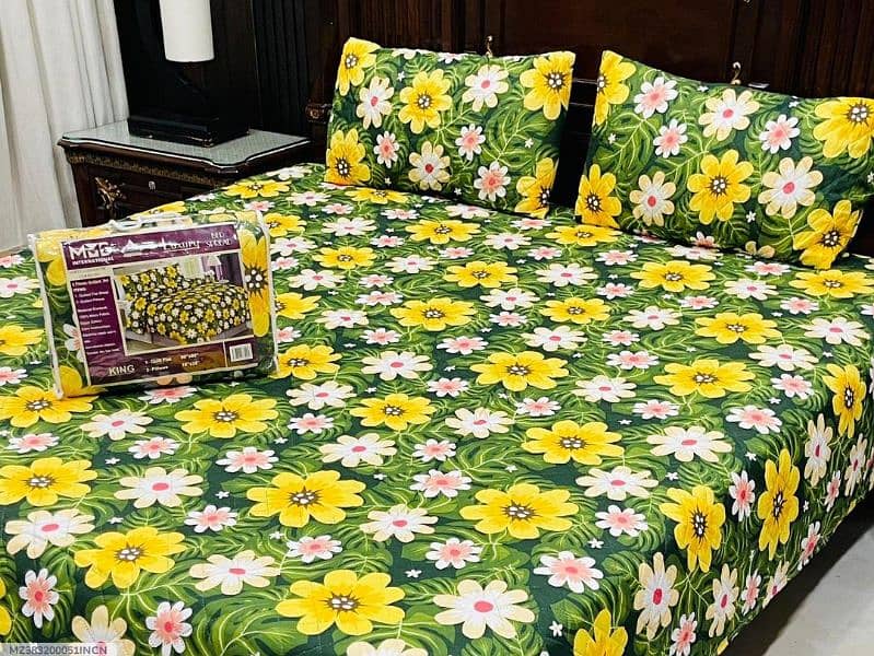 3 pcs Cotton printed Quilted set (03145156658) 0