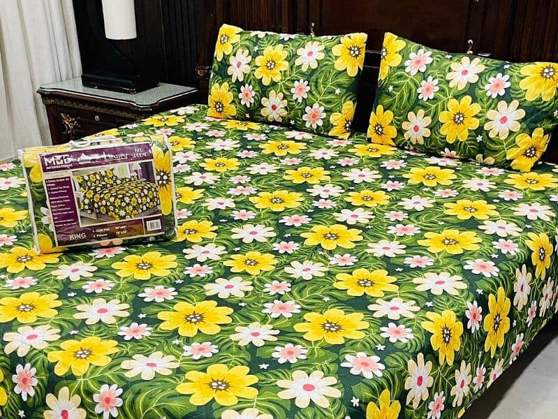 3 pcs Cotton printed Quilted set (03145156658) 3