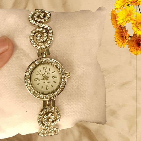 Zamzam Ladies' Quartz Watch Timeless Elegance in Stainless Steel 3