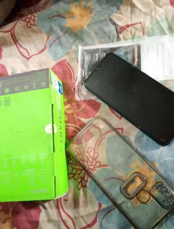 infinix smart 6 ful OK with box only urgent sale 3/64 03161510578 0