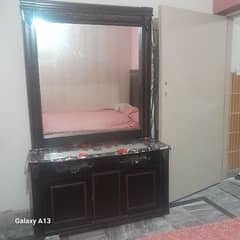 king size bed with sidetables and dressing table for sale