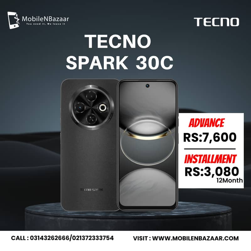 Tecno Spark 30c Box Pack Available on Installment 0