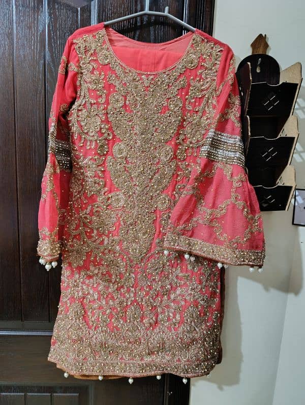 Embroidered 3 piece ready to wear suit 1