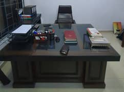 office Table, 1 revolving chair + 4 chairs