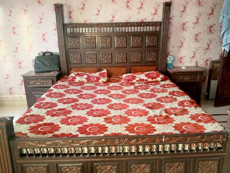 wooden bed set 1