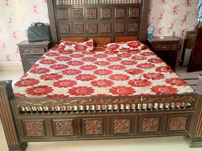 wooden bed set 2