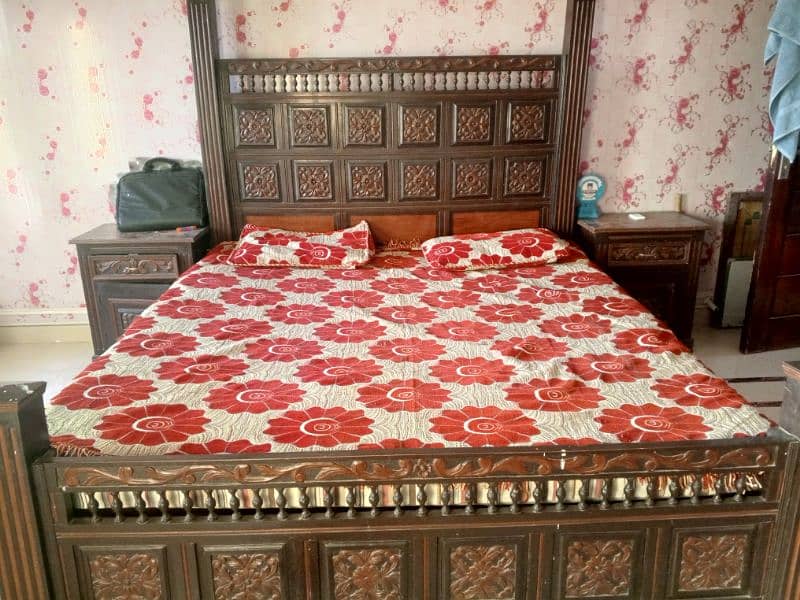 wooden bed set 3