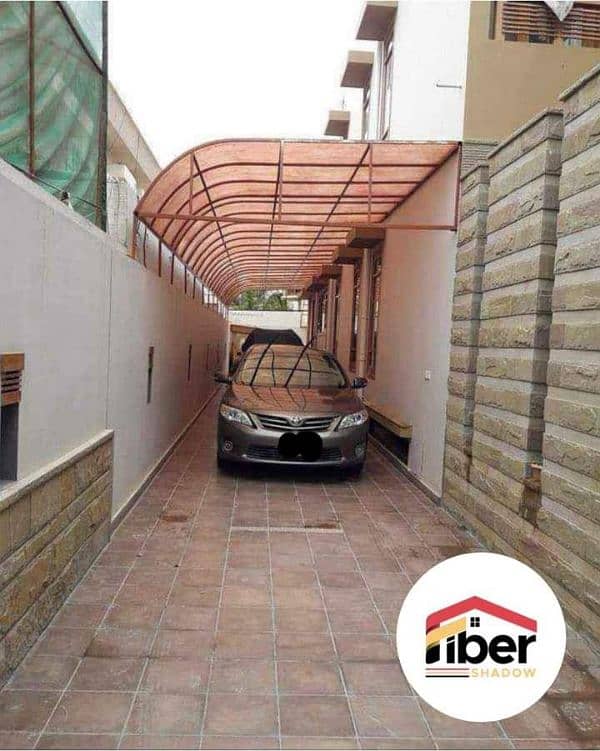 Fiberglass & Tensile Shade,car parking shade,roof shade,folding shade 6