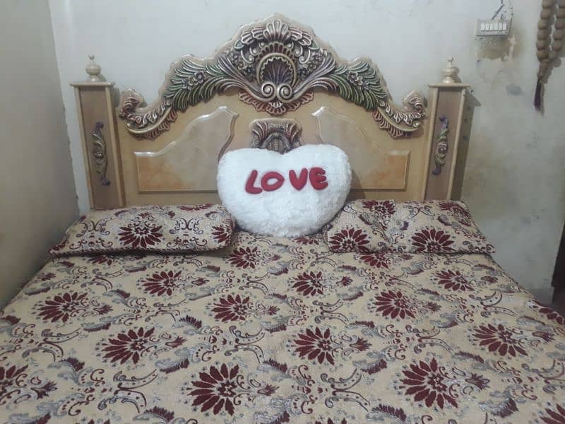 King bed for sale. . double bed without mattress. . 0