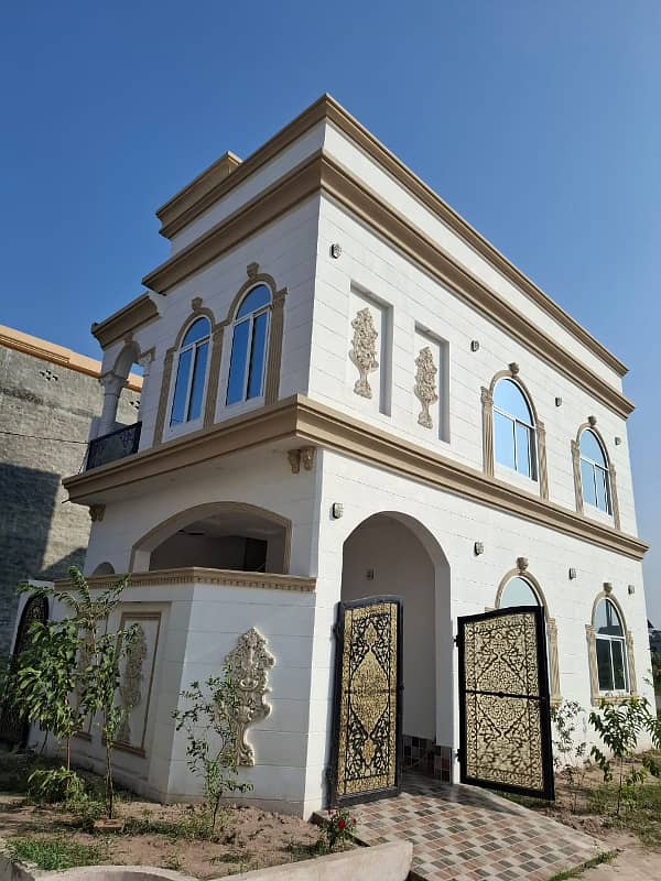 3.1 Marla Corner Spanish Double Story House Available For Sale In Imran Block AL Hafeez Garden Ph 2 Canal Road Lahore 1