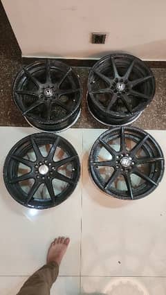 17inch japanese rims with tyres 5nut 7.5jj