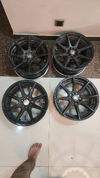 17inch japanese rims 5nut 8jj 0