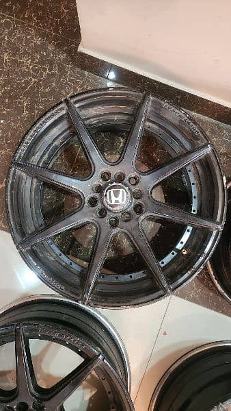 17inch japanese rims 5nut 8jj 1